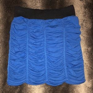 Blue Mini Skirt
